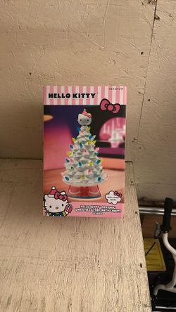 Hello Kitty Ceramic Christmas Tree With Lights