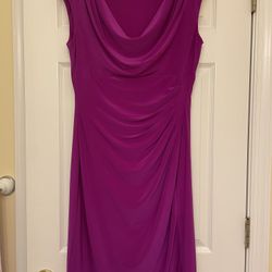 Ralph Lauren Ruched Scoop Neck Dress (Size 10)