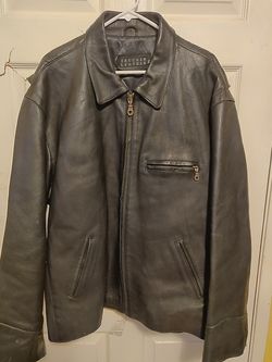 Trucker leather jacket