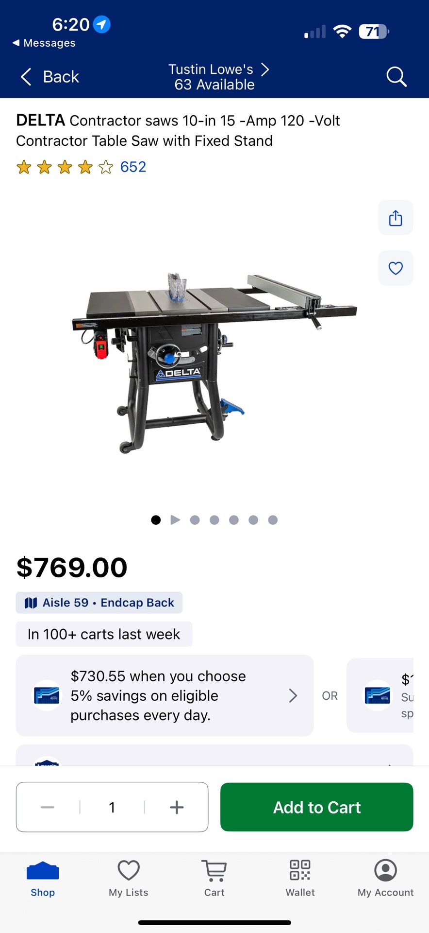 DELTA Contractor saws 10-in 15 -Amp 120 -Volt Contractor Table Saw with Fixed Stand