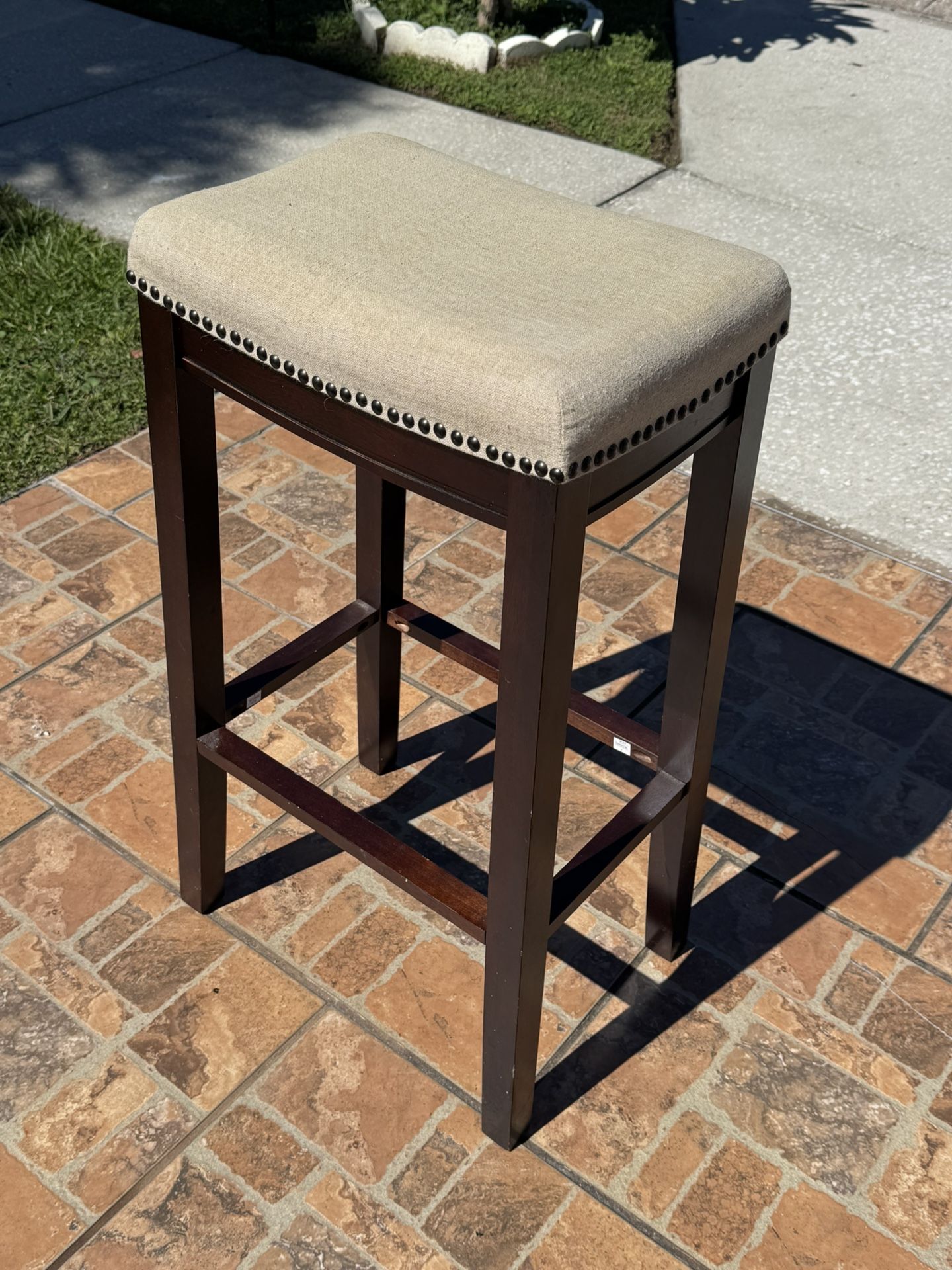 Fancy Wooden Bar Stool