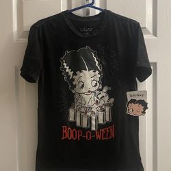 Brand New Black Betty Boop T-shirt Size XS Juniors 
