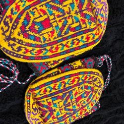 Hand-Knitted Wool Patterned Socks
