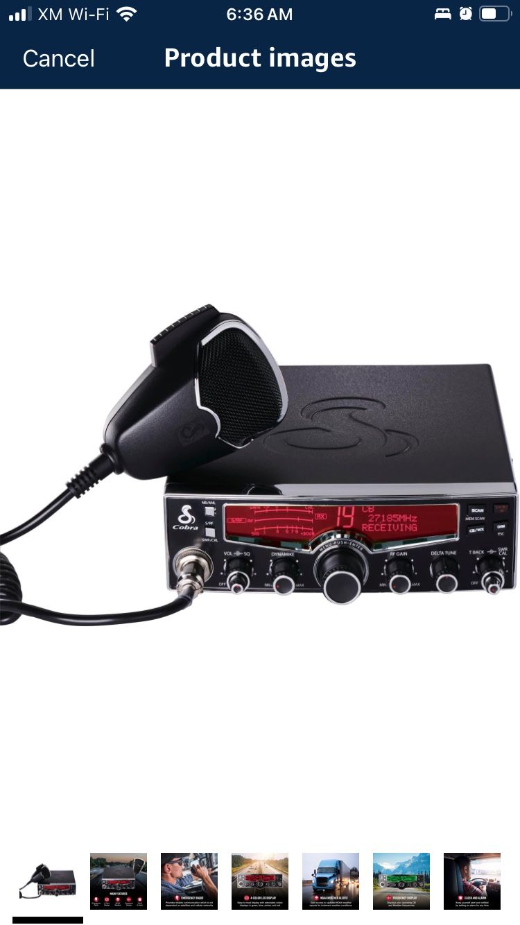 Cobra 29 LX Professional CB Radio Selectable 4-Color LCD Auto-Scan