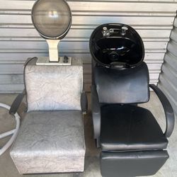Salon Sink Chair And Dryer Chair