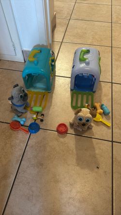Bingo  And Rolly Puppy Dog Pals Groom And Go Pet Carrier 