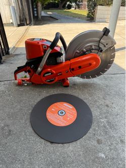 ECHO 14 in. 73.5 cc 2-Stroke Gas Concrete Masonry Pro Cut-Off Saw with Decompression Valve and Abrasive Blade and Water Valve