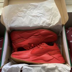 RED PUMA SHOES 