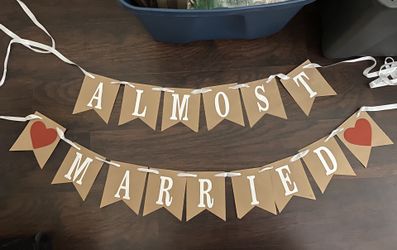 Almost married banner