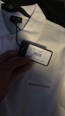 Armani Exchange Polo Shirt Medium Cream