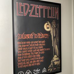 Led Zeppelin Framed Poster