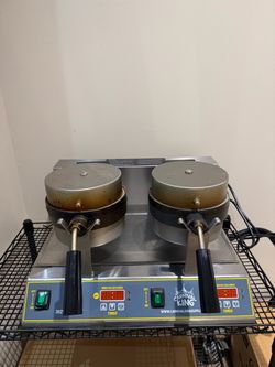 Carnival King Non-Stick Double Belgian Waffle Maker with Digital Timer and Temperature Control