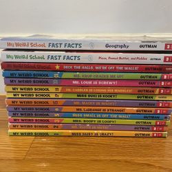 My Weird School + Special + Fast Facts by Dan Gutman, 13 Paperback Books