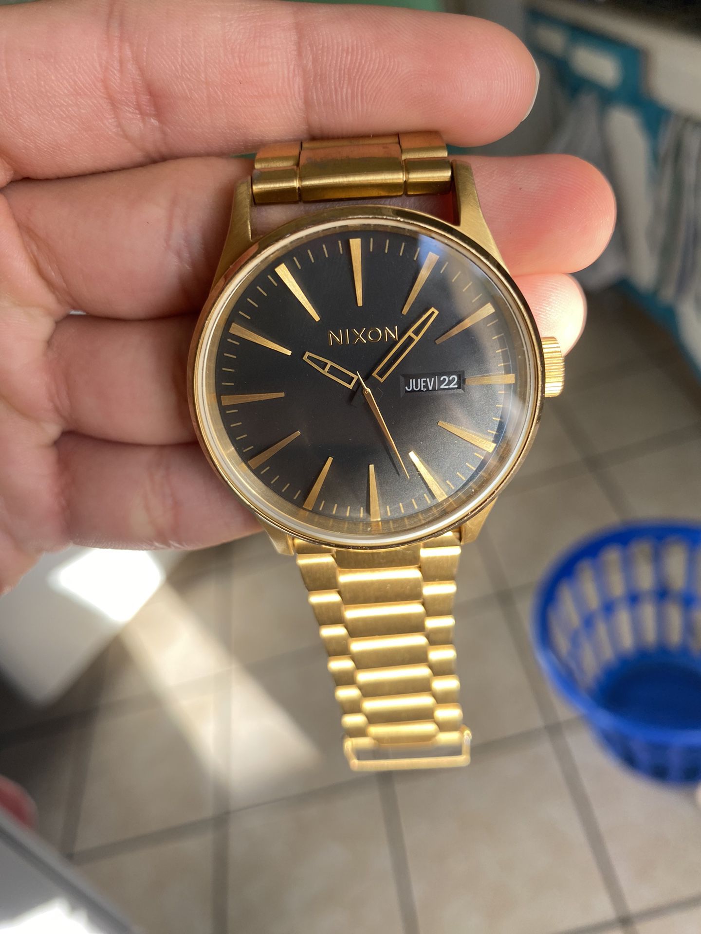 Nixon The Sentry SS Stainless Steel Gold