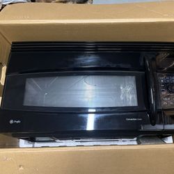 Conventional Oven And Microwave Black Front 