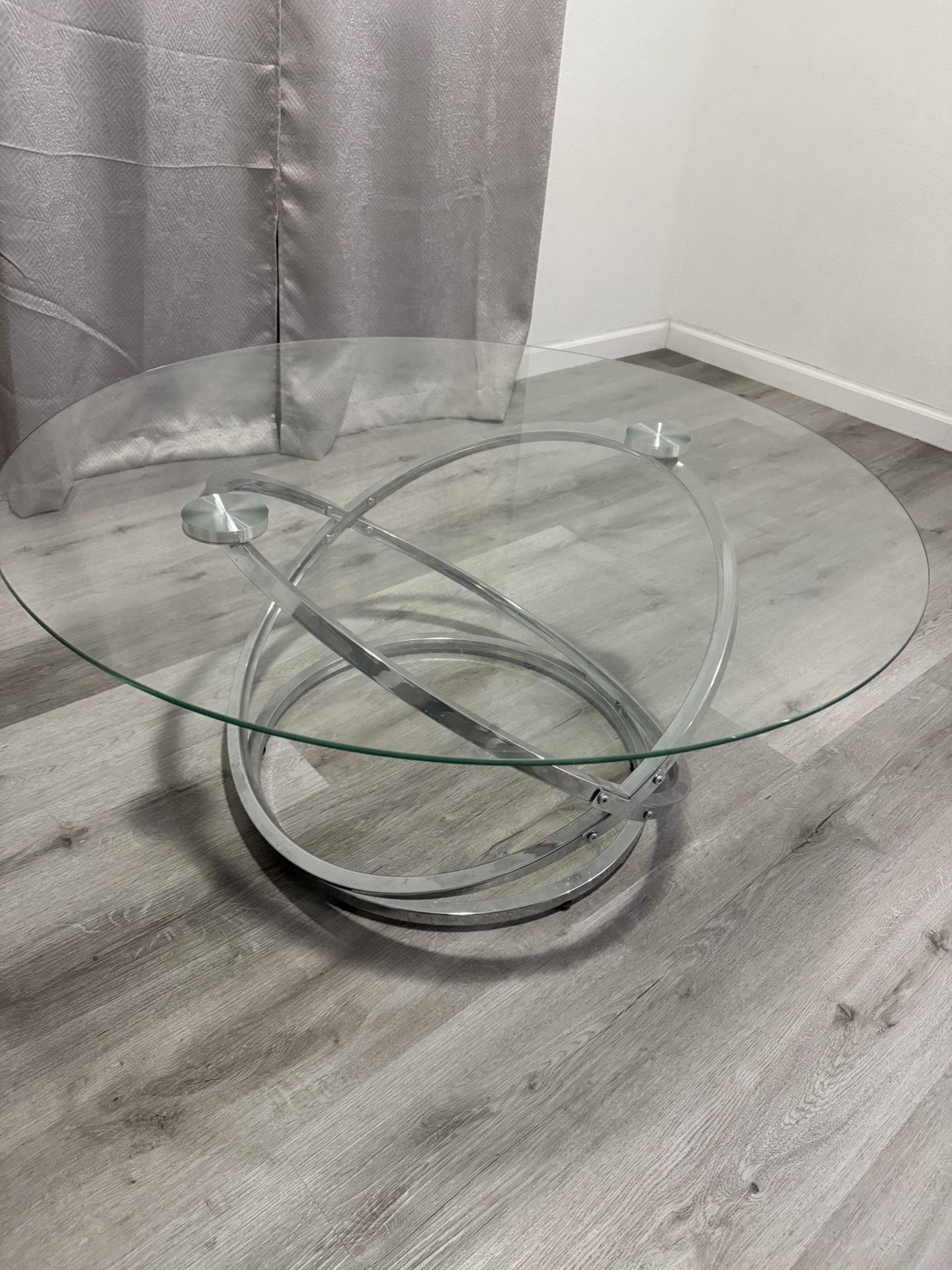 Glass Coffee Table With End Tables