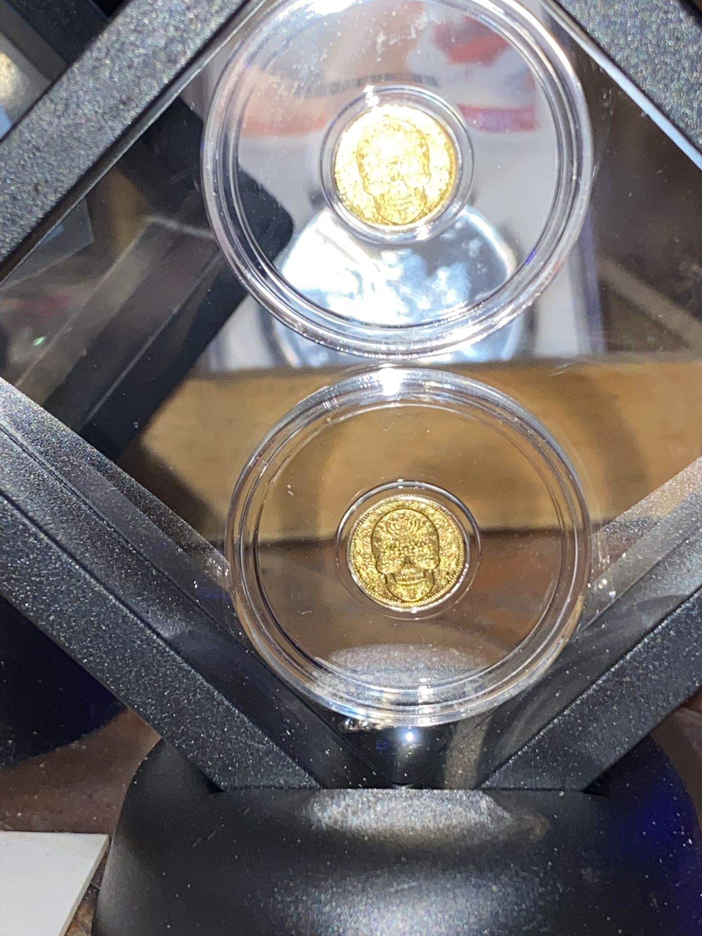 1/200th oz Gold Round, Sugar Skull, Day Of The Dead, Monarch Precious Metals 2