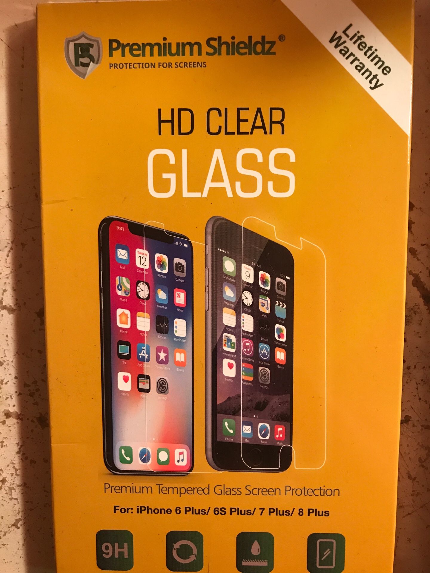 iPhone 6-8 plus HD clear glass and cover