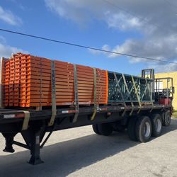 Industrial Warehouse Racking Beams Uprights Wire Decks Forklifts 