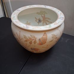 Chinese Porcelain Fish Bowl planter$55 Dlls.