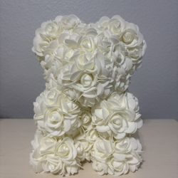 4 Cream Rose Bears 