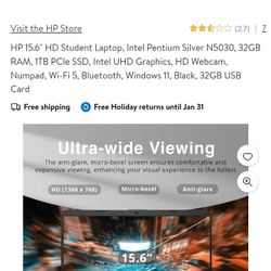 Brand New Laptop Computer With Warranty 