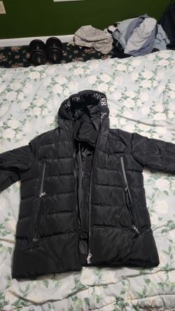 Moncler Black Puffer Jacket with Hood