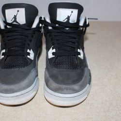 Air Jordan 4 Retro SE Fear GS 2024 Black/White/Grey Size 5.5 FQ8213-002 | No Box