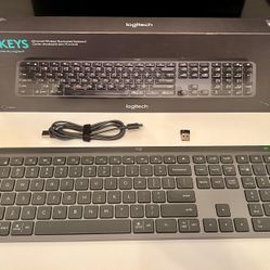 Logitech MX Keys Advanced Wireless Illuminated Keyboard – Graphite