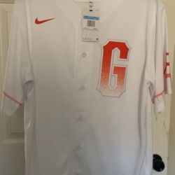 Mens SF Giants Jersey(New) Size M