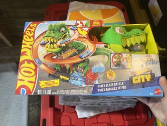 Hot Wheels City T-Rex Blaze Battle Track Set – NEW & USED Available
