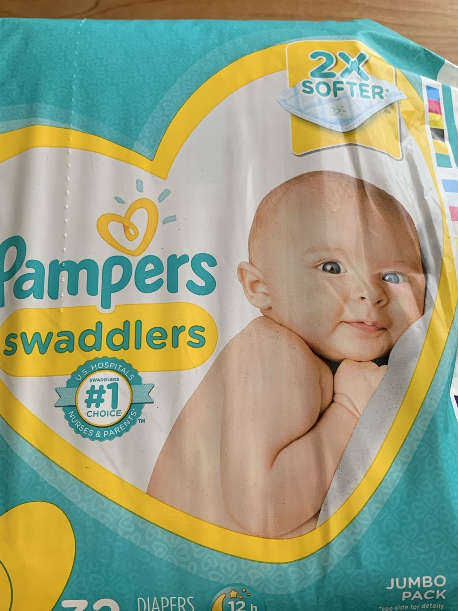 Pampers swaddlers size one brand new