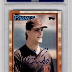 PSA DNA ANDY BENES SIGNED 1990 TOPPS BASEBALL CARD