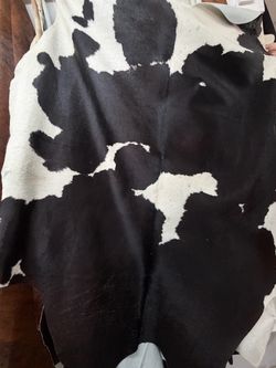 Black and White Cowhide Rug