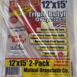 Mutual Dropcloth Triple Butyl- Protect Your Paint