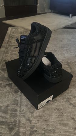 Amiri Crystal Low-Top Sneakers Black Size 42