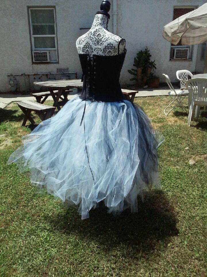 gothic steampunk cocktail prom wedding dress
