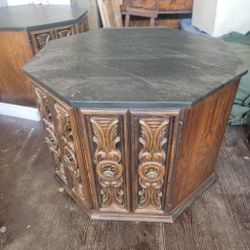 2 Slate End Tables