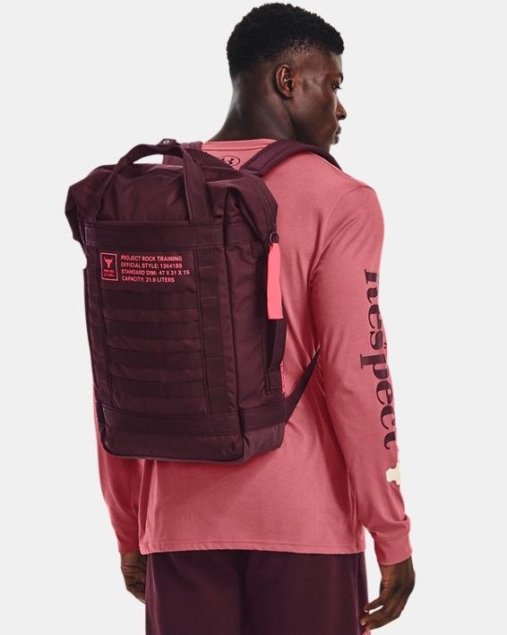 Under Armour UA STORM PROJECT ROCK BOX DUFFEL BACKPACK LAPTOP BLACK 36L NEW  $130