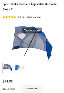 Sportbrella XL Beach Umbrella 9ft