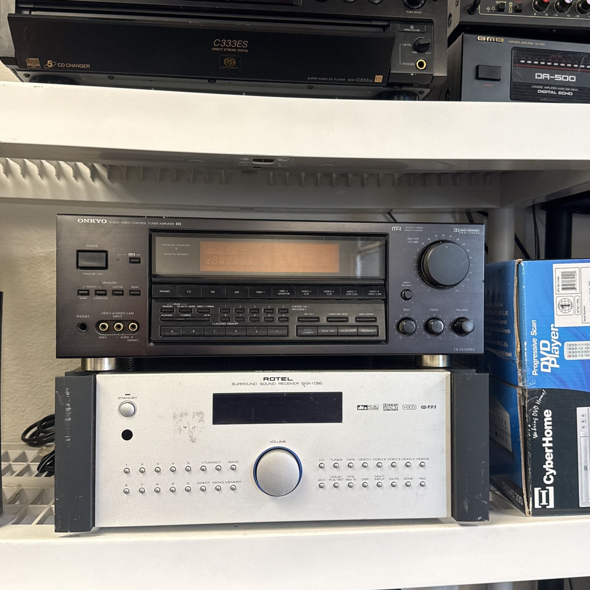 Audio Equipments. Marantz, Carver Onkyo Open For Trades As Well. 