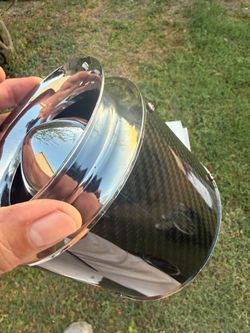 2 New Universal Real Carbon Fiber Intake Canister 3 “ Inch