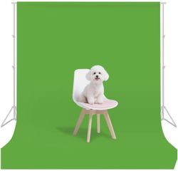 Green Photo Backdrop for Photoshoot Photography Background Studio Backdrop Streaming Video Shooting 5x7FT