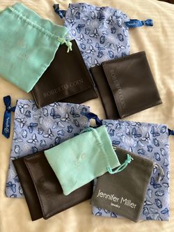 Lot of 7 bags pouches Roberto Coin Brighton UltraFine JM $5 for all