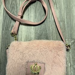 Juicy Couture fuzzy cross body purse