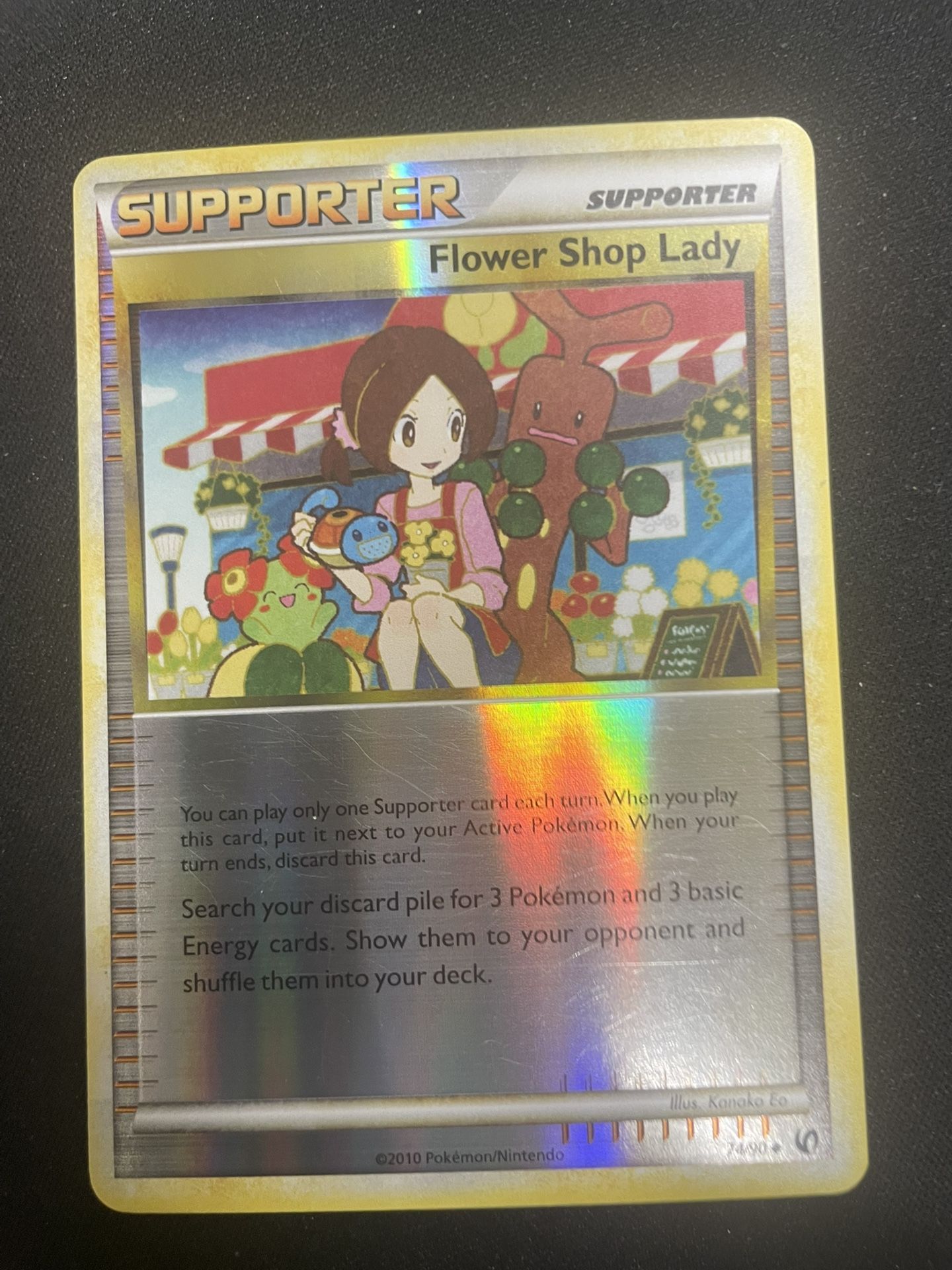 Pokémon Card: Flower Shop Lady- Undaunted- Uncommon- 74- reverse holo