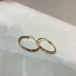 10k Gold Earrings #109257-1 MJ