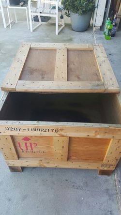 Wood storage boxes