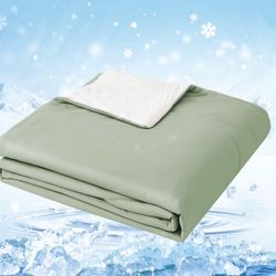 Style Quarters Cooling Comforter King Size for Hot Sleepers, Lightweight Breathable Cool Comforter for Night Sweats Reversible Soft Summer Blanket, Gr