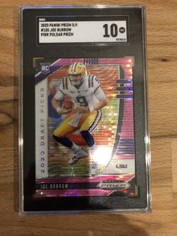 2020 Burrow Rookie Pink Pulsar Prizm Gem Mint 10